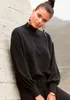 LASCANA Strickpullover mit kleinem Stehkragen schwarz Größe Produktbild-Vorschau 3