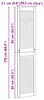 vidaXL Porte d'armoire 2 pièces Naturel 170 x 2,1 x 39,5 cm Voir les images du produit 7