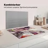 KitchenYeah© Herdabdeckplatte Marmor - Rot - Lila - Gold , Produktbild-Vorschau 3