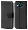 A black book-style phone case is shown open and closed, displaying the interior and exterior. Náhled obrázku produktu