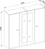 Schlafzimmer Set inkl. Lattenrost 180x200 cm Liegefläche in Produktbild-Vorschau 12
