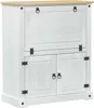 vidaXL Armoire à vin blanche 97 x 45 x 114 cm Bois de pin Voir les images du produit 1