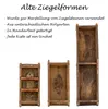 BigDean Alte Ziegelform 57x15x9,5 cm - Zweikammer - Vintage Produktbild-Vorschau 4