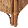 CLORIS 2-Sitzer-Sofa Hellbraun Natur Rattan und Leinen, Produktbild-Vorschau 4
