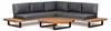 Ecklounge-Set Barstano | Anthrazit & Grau | Akazienholz und Produktbild-Vorschau 1