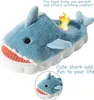ASKSA Fadezar Shark Hausschuhe Damen Herren Winter Pluesch Produktbild-Vorschau 2