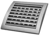 A silver-colored ventilation grille with horizontal slats is shown against a white background. Náhled obrázku produktu