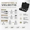 Steckschlüssel Adapter 6tlg Stecknuss Satz 1/2" 3/4" 1/4" Produktbild-Vorschau 5