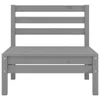 4-tlg. Garten-Lounge-Set Massivholz Kiefer Grau Produktbild-Vorschau 6