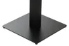 A close-up view of the black metal base of a table stand. Podgląd zdjęcia produktu