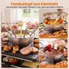 Grill Raclette marki COSTWAY z funkcją fondue, elektryczny Podgląd zdjęcia produktu 7