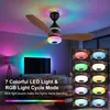 Wentylator sufitowy z oświetleniem, Ø 60 cm, 48 W, lampa Podgląd zdjęcia produktu 7