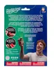 The back of a ZipString product package, showing instructions and marketing information, with a young man in the foreground. Anteprima dell’immagine prodotto
