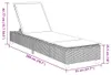 vidaXL Sonnenliege mit Auflagen Beige 55x200x25,5cm Poly Produktbild-Vorschau 7