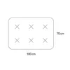 A diagram showing the dimensions of a dog bed. Produktbild-Vorschau