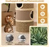 COSTWAY Kratztonne, Ø 36 cm, 70 cm, 4-stöckiger Kratzbaum Produktbild-Vorschau 7