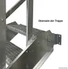 A close-up view of a metal staircase. Náhled obrázku produktu