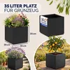 CASARIA Blumenkasten Ethica 35L quadratisch 36 x 36 x 35 cm Produktbild-Vorschau 3