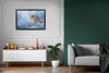 MuchoWow® Gerahmtes Poster Rotkehlchen - Winter - Blau Produktbild-Vorschau 5