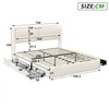 CDGlobal Polsterbett 160x200cm Doppelbett mit Produktbild-Vorschau 5