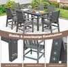 Chaise de jardin COSTWAY résistante aux intempéries, chaise Voir les images du produit 6