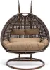 HOME DELUXE - Chaise suspendue TWIN Brown - 145 x 74 x 126 Voir les images du produit 1