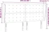 vidaXL Kopfteil mit Ohren Cappuccino-Braun 203x23x118/128cm Produktbild-Vorschau 9