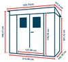 GFP Primeyard Casetta da giardino in plastica 213x145x199 Anteprima dell’immagine prodotto 5