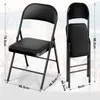 Klappstühle 8er Set - klappbar & gepolstert | Kunstleder Produktbild-Vorschau 5