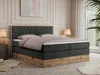 MKS MEBLE King Boxspringbett 200x200 mit Bettkasten Eiche, Produktbild-Vorschau 1