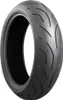 A studio shot of a motorcycle tire. Produktbild-Vorschau