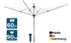 Blome Wäschespinne Idea 60 Meter blau Eindrehhülse Produktbild-Vorschau 1