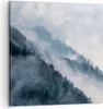 Bild auf Leinwand - Leinwandbild - Einteilig - Berge Nebel Produktbild-Vorschau 1