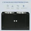 PawHut Hundenapfständer mit Magnettüren, Fressnapf, Produktbild-Vorschau 4