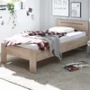 Bett "SATURN" Einzelbett Bettgestell mit Komforthöhe Eiche Produktbild-Vorschau 5