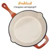 Padella in ghisa GSW Ø 26 cm con 2 beccucci, smaltata rosso Anteprima dell’immagine prodotto 5