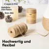 H&S 2x Juteband 183m Schnur - 2er Set Jute Garn - 3mm Produktbild-Vorschau 3