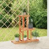 vidaXL Stojan na kvety 81x25x75,5 cm z masívneho jedľového Náhľad obrázku produktu 2