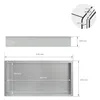 LuxeBath Wandnische aus Edelstahl, 60x30x10 cm, Silber, Produktbild-Vorschau 6