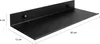 A black steel shelf with dimensions indicated. Náhľad obrázku produktu