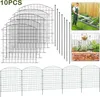 UISEBRT Teichzaun Metall Anthrazit, 10er Set Steckzaun mit Produktbild-Vorschau 1