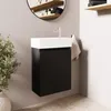 LOMAZOO Toilettenmöbel Matt Schwarz - Wc Möbel - 40x22x60 - Produktbild-Vorschau 2