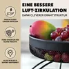 : Portafrutta a due piani eluno, con portabannane, cestino Anteprima dell’immagine prodotto 5