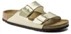 Birkenstock Arizona Damen-Pantoletten in Gold – weite Produktbild-Vorschau 1