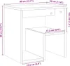 A diagram showing the dimensions of a vidaXL Nachttisch. Náhled obrázku produktu