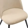 Albatros Esszimmerstühle mit Samt-Bezug 4er Set CAPO, Beige Produktbild-Vorschau 8
