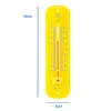 Gartenthermometer 19cm Metall Retro in Gelb Außen Garten Produktbild-Vorschau 3