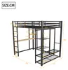 Flieks Etagenbett 140x200cm mit Schreibtisch, Kinderbett Produktbild-Vorschau 7
