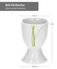 6er Set  Bali Eierbecher 6 Personen grüne Grashalme - 6 x Produktbild-Vorschau 5