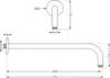 Mexen braccio doccia a parete 40 cm dorato - 79211-50 Anteprima dell’immagine prodotto 2